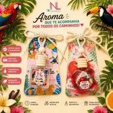 Aromatizador de Carro Cheirinho para Carro Perfume Automotivo Difusor para Retrovisor Vanilla e Maçã com Canela