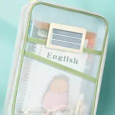 Pasta organizadora de Arquivos de Malha em Nylon Durável em Forma de L - Saco de Armazenamento de Papel