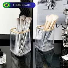 Organizador de maquiagem mesa para pincéis de maquiagem caneta lápis batom
