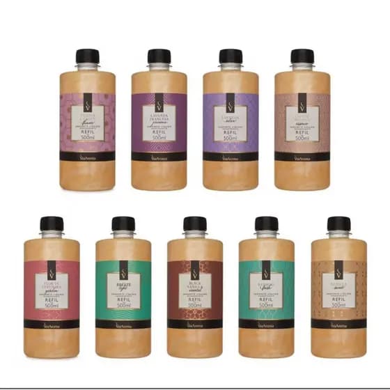 Sabonete Líquido Via Aroma 500ml Refil Linha Clássica Completa - Escolha sua Fragrância