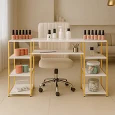 Mesa Manicure Nail Designer Industrial Moderna 1,50mt Estilo Exclusivo