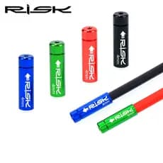 RISK Bicicleta Tampa Da Extremidade Do Cabo De Mudança/Freio 4mm/5mm Mountain Bike Estrada Tubo De Linha À Prova D'água Liga De Alumínio Cap Poeira