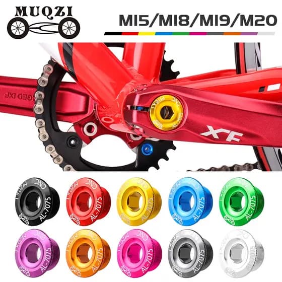Bicicleta M15 M18 M19 M20 Cranks Screw CNC MTB Aluminum Alloy Crankset Cover Cycling Parts For Shimano Crank Bolt Cap 1PCS