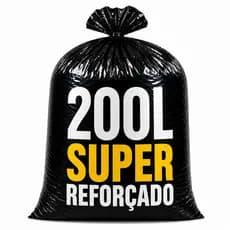 Saco de Lixo 200L Reforçado 96 Unidades Alta Resistência Uso Profissional