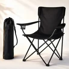 Cadeira Dobravel Reforçada Camping Pesca Praia Com Porta Copos E Bolsa Cadeira  Articulada Banqueta