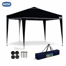 Tenda Gazebo 3x3 Dobrável X-Flex MOR | Tenda Resistente Preto