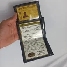 Porta Documento Carteira Moto Carro e Habilitação Compacta - Envio Imediato