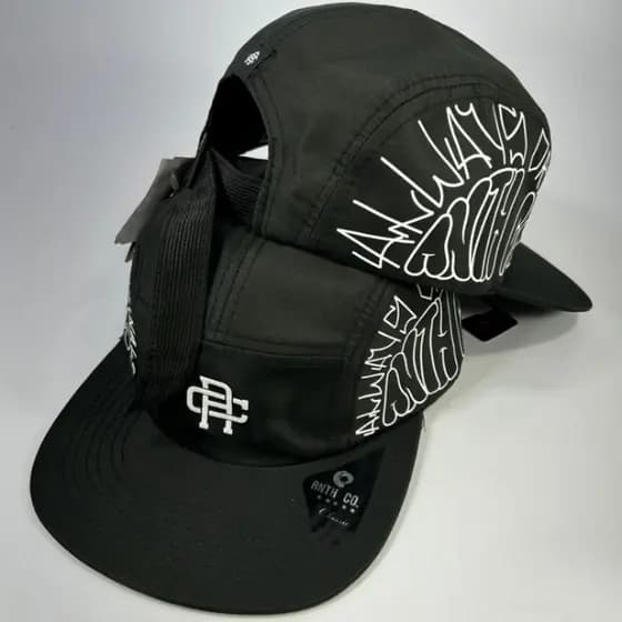 Boné Aba Reta Five Panel Draw Preto Skate Street Unissex Anth Co Original  - Envio Imediato