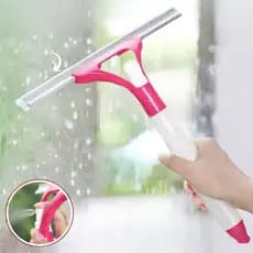Rodinho Limpa Vidro Spray 2 em 1 com Pulverizador Integrado Limpeza de Janelas Espelhos Box Banheiro