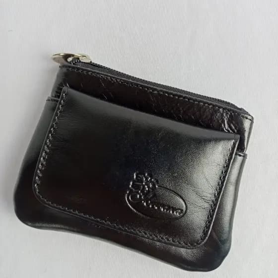 Porta Moeda Cartão e Cédulas Feminina Pequena Compacta eLde Couro Legitimo - Envio Imediato