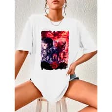 Camiseta Unissex Stranger Things 5 Camisa Serie Final