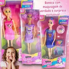 Boneca Com Blush e Surpresa Produto Original Brinquedo Criança Menina