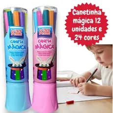 Canetinha Colorida / Caneta Hidrográfica Mágica Colorida – Kit Canetas