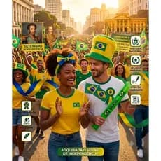Acessórios Patriota Brasil Cartola  Pulseira Bandeira