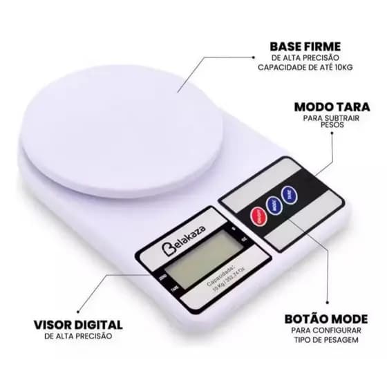 Balança Digital Cozinha De Precisão Nutrição