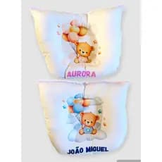 Travesseiro / Almofada Anatômica para bebê personalizado com nome do bebê