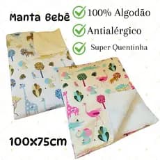 Cobertor Infantil Cobertor Bebê Menino Menina Várias estampas Sherpa
