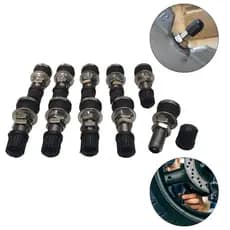 KIT 10 BICOS VALVULA FERRO PNEUS MOTO TR-4062-Z IMPORTADO - 4062