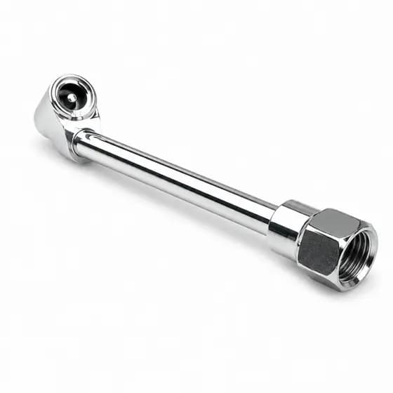 Bico De Encher Pneus Ref 825 1/4 BSP Bocal Duplo Retenção 170mm Uso Veiculos Leves e Pesados