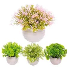 Mini Vasinho Com Flores Artificiais Decoração Lembrancinha de Casamento Flores Suculentas