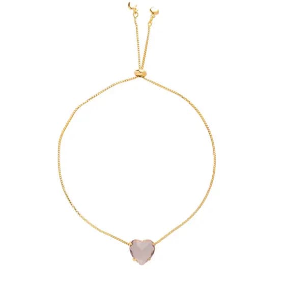 Pulseira Gravatinha Pedra Âmbar Folheado A Ouro 18k