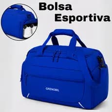 Bolsa Esportiva Mochila Viagem Fitness Academia Mala Treino Transversal Alça Mochila