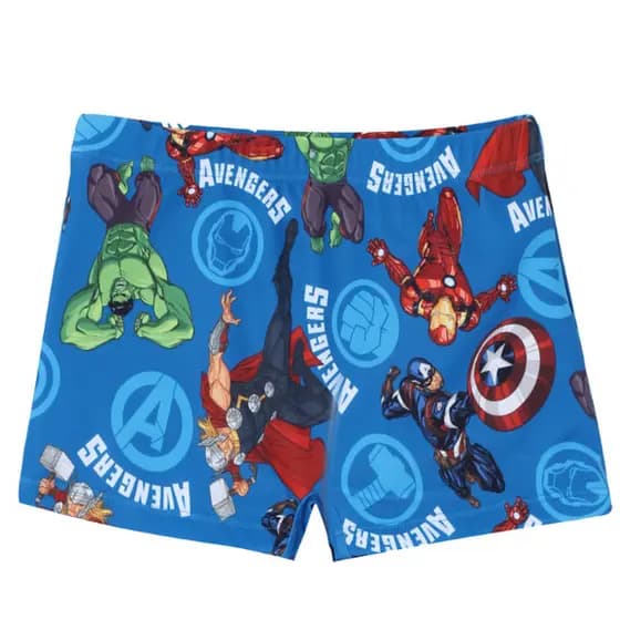 Sunga Shorts Infantil Praia Proteção UV Avengers Marvel Licenciado