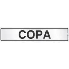 Placa De Sinalização 5x25cm Alumínio - Copa