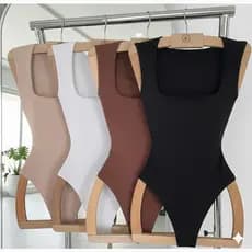 Blusa Body Feminino Decote Quadrado Suplex Premium Modelo Regata Blogueira bori