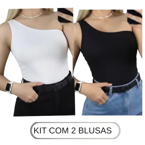 Kit 2 Body Mula Manca Suplex Bory Moda Blogueira Forro Blusa Blusinha Feminina Bori