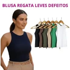 Blusa Com Pequenos Defeitos Regata Suplex