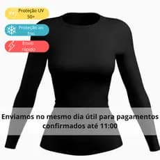 Camisa Feminina Proteção Solar Uv+50 Camiseta Segunda Pele Térmica Longa Moda Inverno Verão Promoção Blusa F7 NEW STYLE