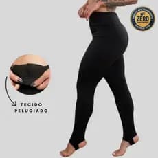 Calça Legging Cintura Alta Térmica Flanelada Pezinho Peluciada Inverno Felpuda Academia Moda Casual F7 NEW STYLE