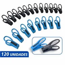 Kit 60 ou 120 Prendedor Para Roupa De Plastico Extraforte Pregador Para Varal