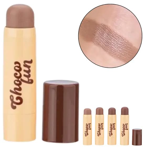 Contorno Facial Em Bastão Stick Linha Choco Fun Fenzza