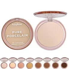 Pó Compacto Ruby Rose Pure Porcelain Acabamento Leve