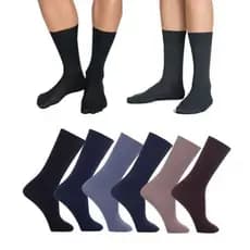 KIT PARES DE MEIAS SOCIAL CANO LONGO KIT COM 3, 6 OU 12 PARES VOCÊ ESCOLHE NA VARIAÇÃO