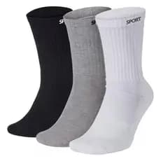 Meias Masculina Cano Alto Sport kit com 12 pares masculina Grossa direto da frabrica 70% algodao.