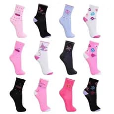 Kit 3 a 24 Pares De Meia Feminina Cano Alto Adulto 35-40