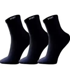 Kit com 24 Pares Meia SPORT Algodão cano longo masculina frio