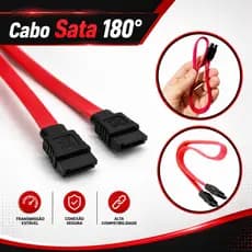 kit 2 Cabo Sata Dados Sem Trava 180 Graus 50cm