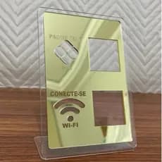 Display Placa Pix e Wifi Em Acrílico Mesa Balcão Loja Escritório Consultório Recepção Entrega Rápida
