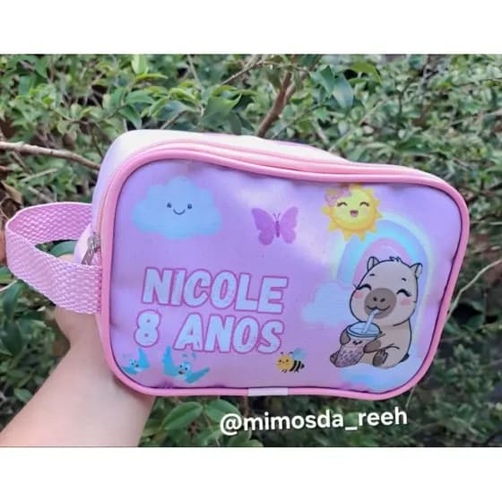 necessaire grande capivara kit higiene