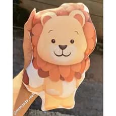 kit 5 almofadas naninha leaozinho personalizada lembrancinha