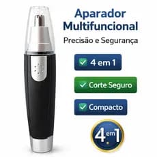 Depilador Aparador  Elétrico de Pelos Nariz Ouvido Orelha Sobrancelha Segurança Higiene Profissonal
