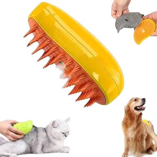 Escova Solta Vapor Para Pet  Bivolt - (Cores Sortidas)