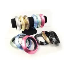 Pulseiras Forrada PU/ Acessórios Femininos Braceletes Cor Metalizado Carnaval Eventos