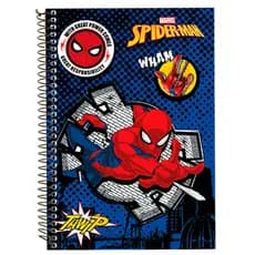 Caderno Universitário 10 Matérias Homem Aranha Spider Marvel