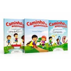 Kit Alfabetização Infantil com 3 Livros Exercitar Caligrafia