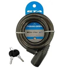 kit 2 Cadeado Cabo Aço 1,5mt X 8mm P/ Bike Moto 2 Chaves